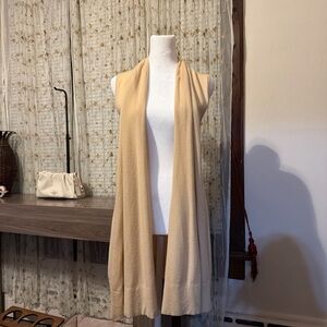 Neiman Marcus Cashmere Long Vest 100% cashmere